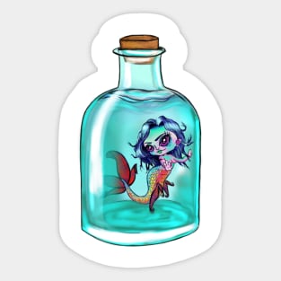 Mermaid in a Bottle Sticker